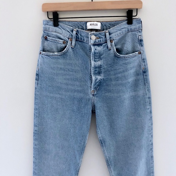 Agolde Light Blue Ankle Jeans - Picture 2 of 6